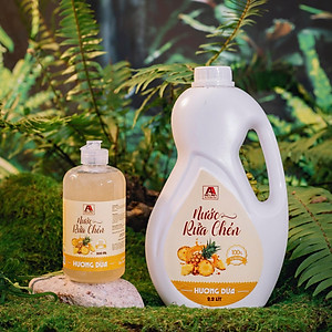 Nước Rửa Chén Hữu Cơ Sinh Học An An - Hương Trái Cây/Hương Dứa/Hương Quế- 500ml