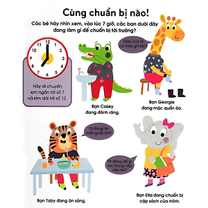 Cuốn Sách Đầu Tiên Của Bé - Chiếc đồng hồ - Dành Cho Bé Từ 3-5 Tuổi