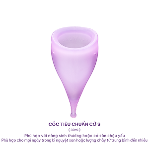 Cốc nguyệt san tiêu chuẩn S Cup cỡ S (30ml) Cup Yess chính hãng, an toàn, phù hợp mọi cơ địa
