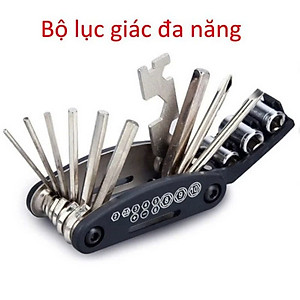 Bộ Lục Giác Cao Cấp - Kiểu Dáng Nhỏ Gọn Giúp Người Dùng Cầm Nắm, Thao Tác Dễ Dàng 16 Chi Tiết Dùng Lắp Giáp, Sửa Chữa Xe Đạp