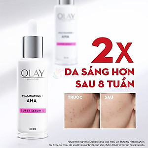 Tinh chất dưỡng trắng Olay Luminous Super Serum Niacinamide + AHA (30ml) - Hàng chính hãng