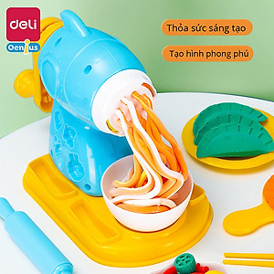 Đất Nặn Làm Bếp Làm Kem Mì Cùng Bé Khuôn Và Máy Thủ Công Deli - Đồ Chơi Giáo Dục Nhập Vai Thông Minh Cho Bé - 67801 67802 67805 YC