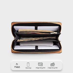 Ví Lata ( Thời trang nữ dáng cầm tay dáng dài - Ví da VN60 )