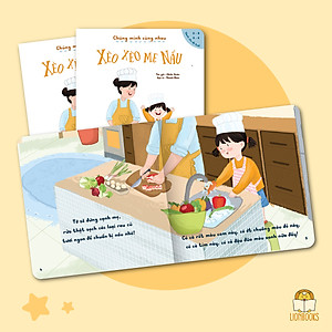 Set 3 cuốn Chúng Mình Cùng Nhau (Em Thương Cún Lắm, Bố Ơi Đi Nào, Xèo Xèo Mẹ Nấu) - Sách Cho Bé 0-3 4-6 Tuổi Gắn Kết Tình Cảm Gia Đình