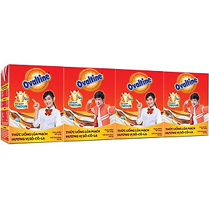 Thùng 48 hộp thức uống lúa mạch hương vị socola Ovaltine 110ml