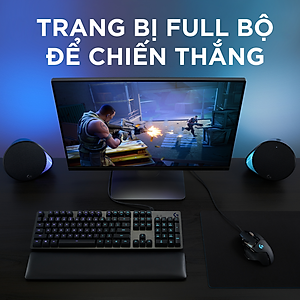 Chuột game không dây Lightspeed RGB Logitech G703 - Cảm biến Hero 25k, tương thích PowerPlay, nhẹ 95g+10g cân tùy chỉnh, pin 60h, PC/Mac - Hàng chính hãng