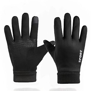 Găng tay da nam cảm ứng chống nước DCL01