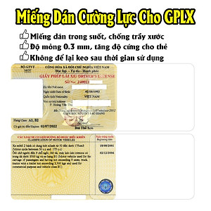 Miếng dán cường lực Nano bảo vệ CĂN CƯỚC CÔNG DÂN [CCCD] ; GIẤY PHÉP LÁI XE [GPLX]