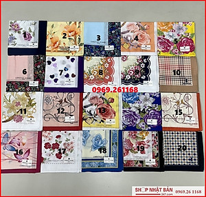 Khăn mùi xoa nữ / khăn tay nữ cao cấp Christian Hàn quốc - nhập khẩu chính hãng Hàn Quốc