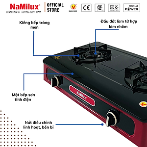 Bếp Gas Đôi Cao Cấp NaMilux DL2063BPF/NH-D3036BPF│Công suất cực đại 4.2kW│Hàng Chính Hãng