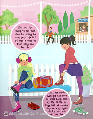 Sách Dán Hình Sáng Tạo Trang Phục Búp Bê - Duyên Dáng Trên Sân Băng