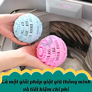 Bộ 2 Bóng Giặt Cầu Gai 11Cm Hỗ Trợ Giặt Đồ Siêu Sạch Chống Nhăn Quần Áo Bóng giặt quần áo, Banh giặt quần áo chống nhăn cỡ lớn 11cm khử khuẩn mùi ẩm mốc