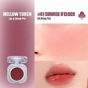 [MỚI] Má Hồng Kem Đa Năng 3-in-1 Trang Điểm Má Mắt Môi Mịn Lì Dễ Tán Bền Màu Glamrr Q Mellow Touch Lip Cheek Pot (1.8g) màu 01