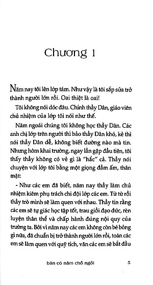 Bàn Có Năm Chỗ Ngồi (Tái Bản 2022)