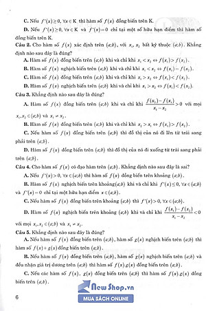 Câu Hỏi Và Bài Tập Trắc Nghiệm Toán 12 (Tái Bản)