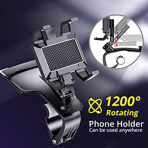 Giá đỡ điện thoại ô tô Volcano Cars xoay 360 độ chống rung treo đa điểm trên taplo, gương chiếu hậu_B126_HÀNG CHÍNH HÃNG