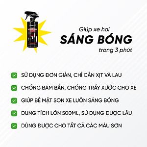 Bình Xịt Phủ Bóng Sơn Nano 9H 500ml | Bình Xịt Phủ Bóng Sơn Xe, Phủ Nano Bảo Vệ Ngoại Thất Xe Khỏi Các Tác Nhân Gây Hại Từ Môi Trường