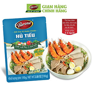 Combo 3 gói Gia Vị Hủ Tiếu Barona 110g tươi ngon chuẩn vị không cần nêm nếm