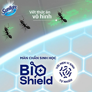 Nước Lau Sàn Sunlight BIOSHIELD Ngăn Côn Trùng Hiệu Quả Hương Chanh Yuzu & Sả Túi 3.4KG