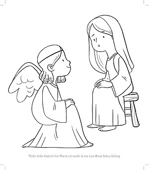 CẦU NGUYỆN - Sách Tô Màu Dành Cho Bé Mừng Giáng Sinh