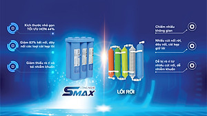 Combo Bộ 10 Cấp Lõi Lọc Đúc Nguyên Khối Karofi SMAX Hiệu Suất Cao HP 6.1 Hydrogen - Hàng Chính Hãng