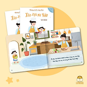 Set 3 cuốn Chúng Mình Cùng Nhau (Em Thương Cún Lắm, Bố Ơi Đi Nào, Xèo Xèo Mẹ Nấu) - Sách Cho Bé 0-3 4-6 Tuổi Gắn Kết Tình Cảm Gia Đình
