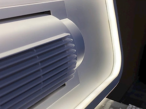 Quạt ốp trần mẫu mới không cánh quay 180 độ, ốp sát trần thế hệ mới, lắp cho phòng khách - phòng ngủ, hàng chính hãng Klasse KL126