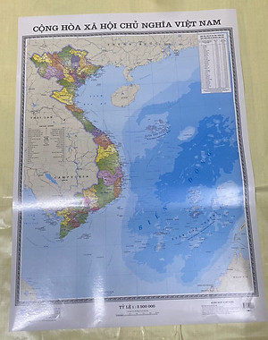 Tranh Việt Nam 34 tỉnh thành ( Ép bóng đẹp - Size A1)