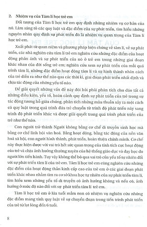Tâm Lí Học Trẻ Em Lứa Tuổi Mầm Non