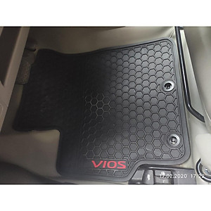 Thảm lót sàn cao su cho xe Vios 2019-2021 cao cấp