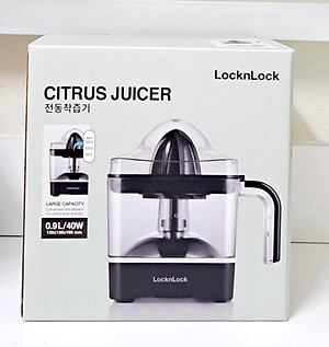 Máy Vắt Cam Thế Hệ Mới Locknlock Citrus Juicer EJJ246BLK 0.9L (Model New) - Hàng Chính Hãng