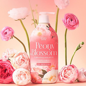 Sữa tắm nước hoa dưỡng trắng da, cấp ẩm Happy Body Wash Hàn Quốc 900g
