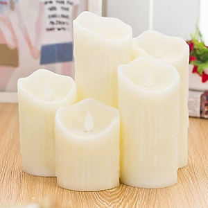Combo 2 nến điện tử độc đáo vỏ sáp CE05