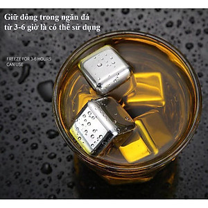 [CHÍNH HÃNG] Đá vĩnh cửu Proki inox 304 không tan hộp 8 viên chất liệu đạt chuẩn kiểm định an toàn, đá không tan, đá vĩnh cửu, đá lạnh inox vĩnh cửu, đá kim loại cao cấp 8 viên, đá lạnh tự nhiên vĩnh cửu an toàn sức khỏe