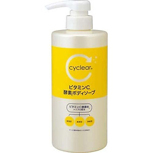 Sữa Tắm Dưỡng Sáng Mịn Da Kumano Cyclear Vitamin C Enzyme (Chai 500 mL)