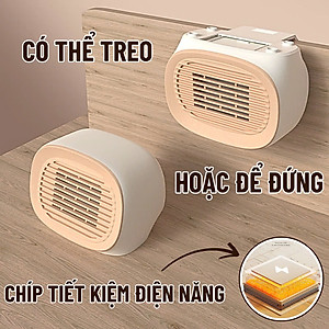Máy Sưởi Gốm Mini Cho Nhân Viên Văn Phòng Làm Ấm Nơi làm việc phòng ngủ nhà tắm phòng học - Máy Êm Ấm Áp - Quạt Sưởi Ấm Mini Công Suất Max 400W Du Lịch Phượt Dã Ngoại Máy sưởi ấm cho phòng ngủ, quạt sưởi gốm nóng nhanh an toàn cho trẻ em - Hàng Nhập Khẩu