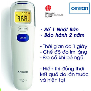 Nhiệt Kế Hồng Ngoại Omron MC-720 | Đo Trán, Đo Nhiệt Độ Phòng, Đo Bề Mặt | Thương Hiệu Nhật Bản