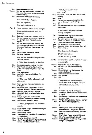 Cambridge English Flyers 1 for Revised Exam from 2018 Ans Booklet