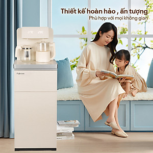 Cây nước nóng lạnh bàn trà cafe Fujihome nhập khẩu cài đặt nhiệt độ sôi, máy nước nóng lạnh bình âm điều khiển từ xa - hàng chính hãng