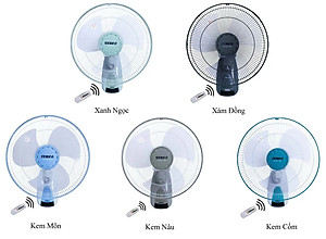 Quạt Treo Tường Điều Khiển Từ Xa Senko TR1628 - (màu xám)Hàng Chính Hãng