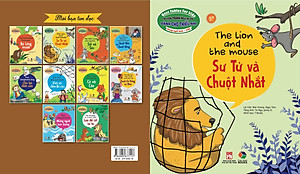Truyện tranh ngụ ngôn dành cho thiếu nhi ( Song ngữ Anh- việt ) Sư Tử và chuột nhắt