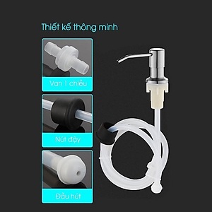 Bộ vòi xịt nước rửa chén KG14 chất liệu inox304 và nhựa dẻo PVC gắn vào bồn rửa tiện lợi có dây nối dài tới 120cm- Hàng chính hãng