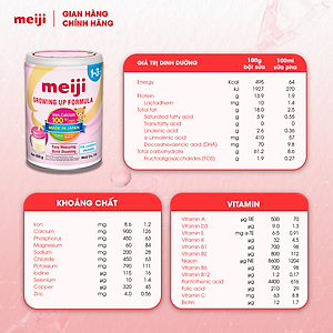 Combo 2 Hộp Sản Phẩm Dinh Dưỡng Công Thức Meiji Growing Up Formula - Nhập khẩu chính hãng (800g)