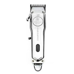 Tông đơ cắt tóc chuyên nghiệp Kemei KM-1996 có màn hình LCD hiển thị dung lượng pin có thể fade tóc cạo trắng điêu khắc tóc TẶNG kèm 1 lược chia tóc cá sấu (Màu ngẫu nhiên )