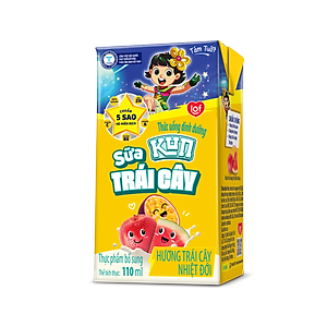 Thùng 48 hộp Sữa trái cây nhiệt đới KUN 110ml/hộp