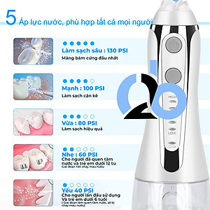 Tăm nước cầm tay H2ofloss HF-9P. Phiên bản thế hệ thứ 5