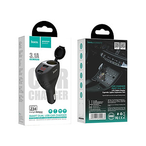 Bộ chia tẩu sạc ô tô, xe hơi nhãn hiệu Hoco Z34 Công suất 96W - Hàng nhập khẩu
