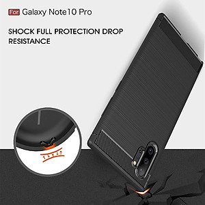 Ốp lưng chống sốc cho Samsung Galaxy Note 10 Plus hiệu Likgus (chuẩn quân đội, chống va đập, chống vân tay) - Hàng nhập khẩu