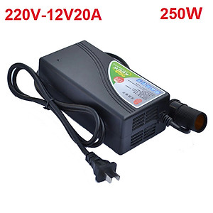 Bộ chuyển đổi nguồn 220V sang 12V-20A công suất 250W - Đầu dạng cắm tẩu - Mã: DOS-1225