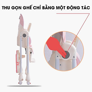 Ghế ngồi ăn dặm điều chỉnh độ cao, điều chỉnh ngả lưng có bánh xe Mastela 1015 cho bé 6 tháng đến 5 tuổi chuẩn ASTM Mỹ - tặng áo yếm ăn dặm chống nước